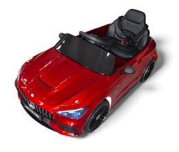 Детский электрический игрушечный автомобиль Mercedes AMG CLE 53 красного цвета, ROLLZONE (15551)