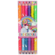 A set of colored double-sided pencils Ylvi, Depesche (6243)
