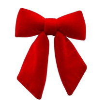 Декор бант оксамитовий червоний висота 25см, Enzo De Gasperi (EDG Italy) 77856