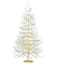 Ялинка світлодіодна золота 1940 мікроламп LED висота 180см, Enzo De Gasperi (EDG Italy) 80528