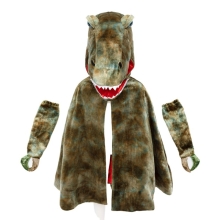 Party Supplies Cape Grandasaurus, color green US 4-6, Great Pretenders (56885)