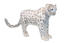 Animated Plush Toy Snow leopard standing, H. 95cm, HANSA (0006)