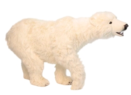 Animated Plush Toy Polar bear standing, L. 155cm, HANSA (0101)