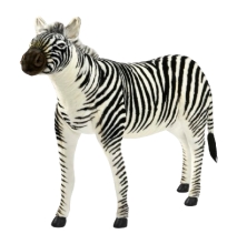 Animated Plush Toy Jacquard zebra, H. 160cm, HANSA (0731)