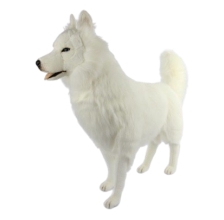 Animated Plush Toy Siberian husky, white, L. 115cm, HANSA (0849)