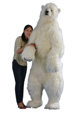 Plush Toy Polar bear, H. 208cm, HANSA (4014)