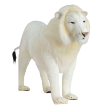 Plush Toy White lion, L. 180 cm, HANSA (5867)