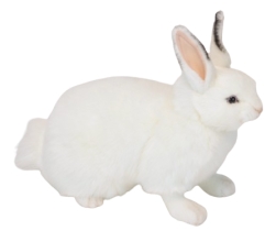Plush Toy Snow Rabbit, L. 34cm, HANSA (6305)