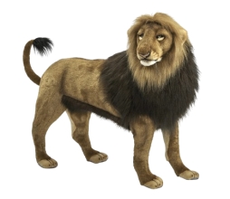 Plush Toy Lion standing, L. 120cm, HANSA (7336)