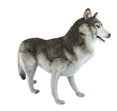 Plush Toy standing wolf, L. 107cm, HANSA (8542)
