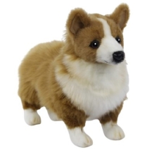 Мяка іграшка собака Коргі, довжина 27см, Hansa (75947)