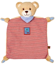 Blanket for hugs Little Bear Baby Charm, red 24x26cm, Die Spiegelburg (68672)