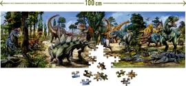 Panorama puzzle (250 pieces) T-RexWorId, Die Spiegelburg (75489)