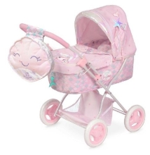 Doll stroller (folding) with backpack and pillow OCEAN FANTASY COLLECTION, DeCuevas (50418)