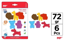 Sandbox Wax for drawing Animals 6 pcs, Madrid Papel (65859)