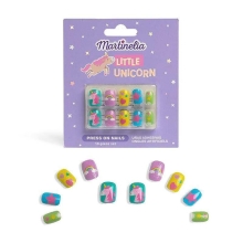 Набір із 10 накладних нігтів Little Unicorn з клеєм Press-On, для дівчаток, Martinelia (94165)