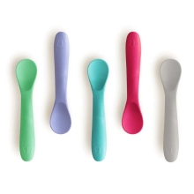 Set of 5 Silicone Spoons - pink, BBluv | B0190-P