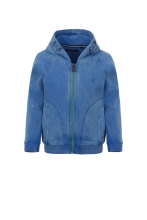 Hoodie with a zipper for a boy color blue size 92, Marc OPolo (52354)