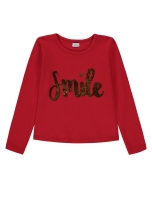 Longsleeve for girls color red size 98, Konigsmuhle (61717)