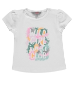 T-shirt for girls color white size 62, Kanz (90243)