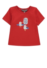 T-shirt for girls color red size 62, Kanz (90588)