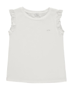 T-shirt for girls color ecru size 116, Konigsmuhle (73901)