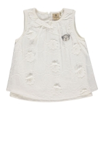 Top for girls color white size 122, Bellybutton (73345)