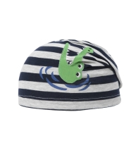 Hat for a boy striped size 49, Dolli (23606)