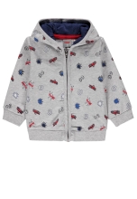 Hoodie with a zipper for a boy color gray size 92, Kanz (37375)