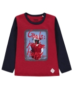 Longsleeve for boy color red size 122, Kanz (36071)