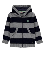Cardigan for a boy with a zipper and a hood s.86/92, Kanz (40078)