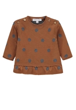 Sweater for girls Peas (brown color) s.62/68, Bellybutton (30543)