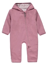 Fleece jumpsuit for girls (powder color) s.80, Bellybutton (32332)