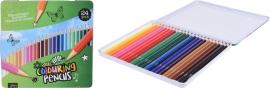 Set of colored pencils in a box, 24 pcs., Koopman (31800)