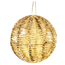 Куля золота новорічна 50см з LED підсвіткою (960 вогників), Koopman (06324)