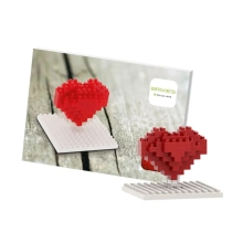 Открытка-конструктор Сердце, Brixies (88172)
