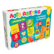 Игра Лото алфавит+картинки со словами, Ранок (435572)