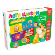Игра Лото цифры+фигуры, знаки и ассоциации, Ранок (435573)