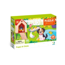 Пазл Песик и цыплята, Dodo Toys (300681)