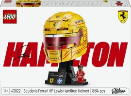 Конструктор LEGO Шолом Льюїса Гамільтона з команди Scuderia Ferrari HP (43022)