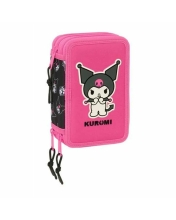 Stationery KUROMI triple pencil case, Safta (12192)