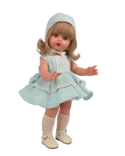 Dolls Doll in a green dress, 50 cm, Mariquita Perez (06157)