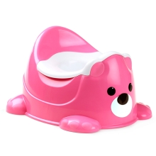 Горшок детский Мишка, розовый Molto (27027)
