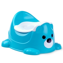 Горшок детский Мишка, голубой Molto (27034)