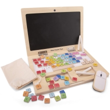 My First Laptop Wooden Playset, New Classic Toys (18270)