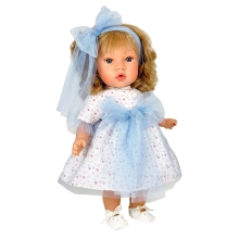 Doll Susette Tul in a blue dress, 45 cm, Nines d`Onil (4500)