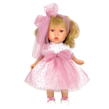 Doll Susette Tul in a pink dress, 45 cm, Nines d`Onil (4510)