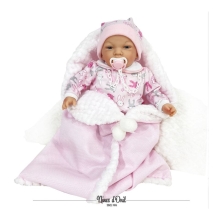 Baby doll Nana in pink clothes, 45 cm, Nines d`Onil (7090)