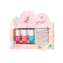 Makeup for Kids Set for nail design (varnish + stickers) Elf, Souza (106807)