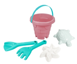 Sandbox Toys Toy Set for sand Elastic tower 5 pcs. pink (95095)